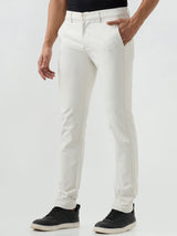 Men Trouser Beige Mid Rise
