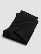 Men Trouser Regular Fit Jet Black Mid Rise