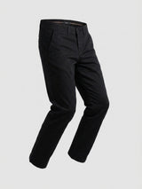 Men Trouser Regular Fit Jet Black Mid Rise