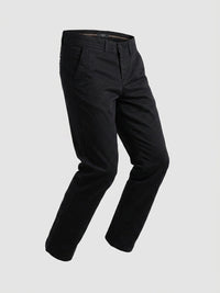 Men Trouser Regular Fit Jet Black Mid Rise