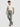 Men Trouser Regular Fit Green Mid Rise