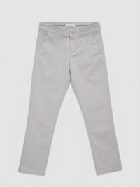 Men Trouser Regular Fit Beige Mid Rise