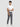 Men Trouser Regular Fit Grey Mid Rise