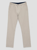 Men Trouser Regular Fit Beige Mid Rise