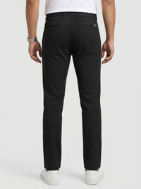Men Trouser Regular Fit Green Mid Rise