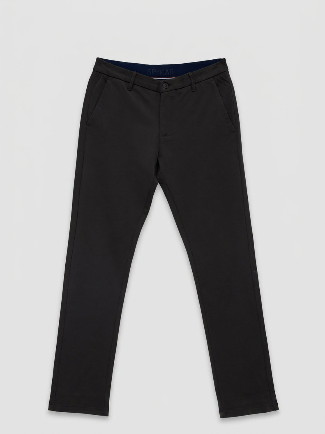 Men Trouser Regular Fit Green Mid Rise