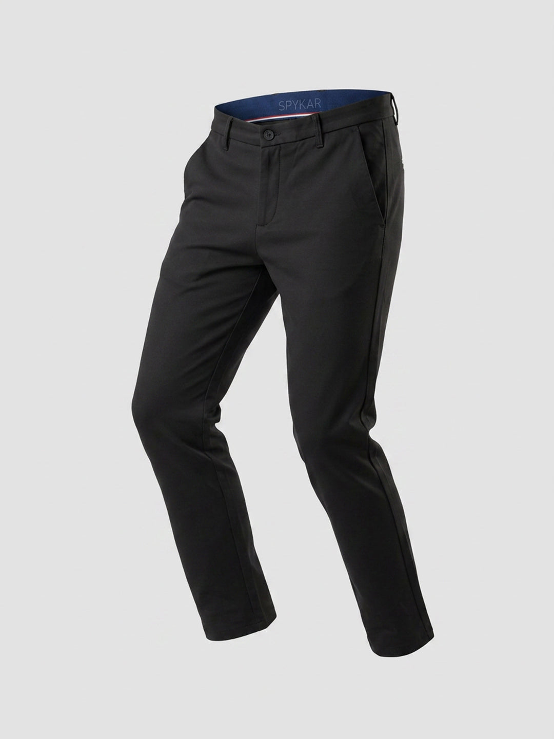Men Trouser Regular Fit Green Mid Rise