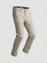Men Trouser Regular Fit Brown Mid Rise