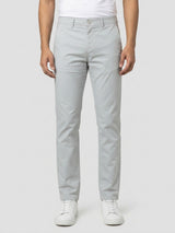 Men Trouser Regular Fit Grey Mid Rise