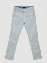 Men Trouser Regular Fit Grey Mid Rise