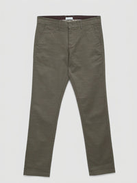 Men Trouser Regular Fit Grey Mid Rise