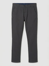Men Trouser Regular Fit Grey Mid Rise