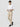 Men Trouser Regular Fit Beige Mid Rise