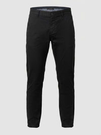 Men Trouser Regular Fit Jet Black Mid Rise