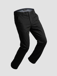 Men Trouser Regular Fit Jet Black Mid Rise