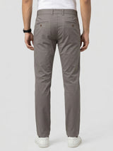 Men Trouser Regular Fit Brown Mid Rise