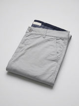 Men Trouser Regular Fit Grey Mid Rise