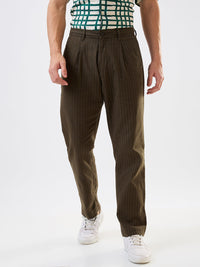 Men Cargo Jogger Fit Green Mid Rise