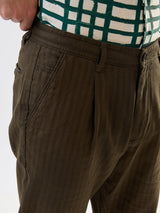 Men Cargo Jogger Fit Green Mid Rise