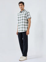 Men Trouser Relaxed Fit Black Mid Rise