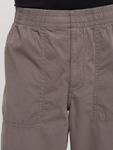 Men Trouser Relaxed Fit Dark Grey Mid Rise