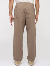 Men Trouser Relaxed Fit Grey Mid Rise