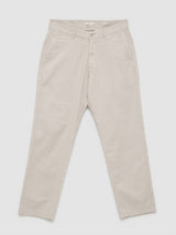 Men Trouser Relaxed Fit Beige Mid Rise