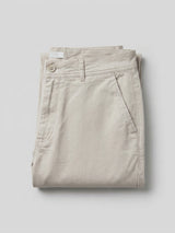 Men Trouser Relaxed Fit Beige Mid Rise