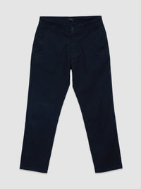 Men Trouser Relaxed Fit Jet Black Mid Rise