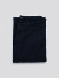 Men Trouser Relaxed Fit Jet Black Mid Rise