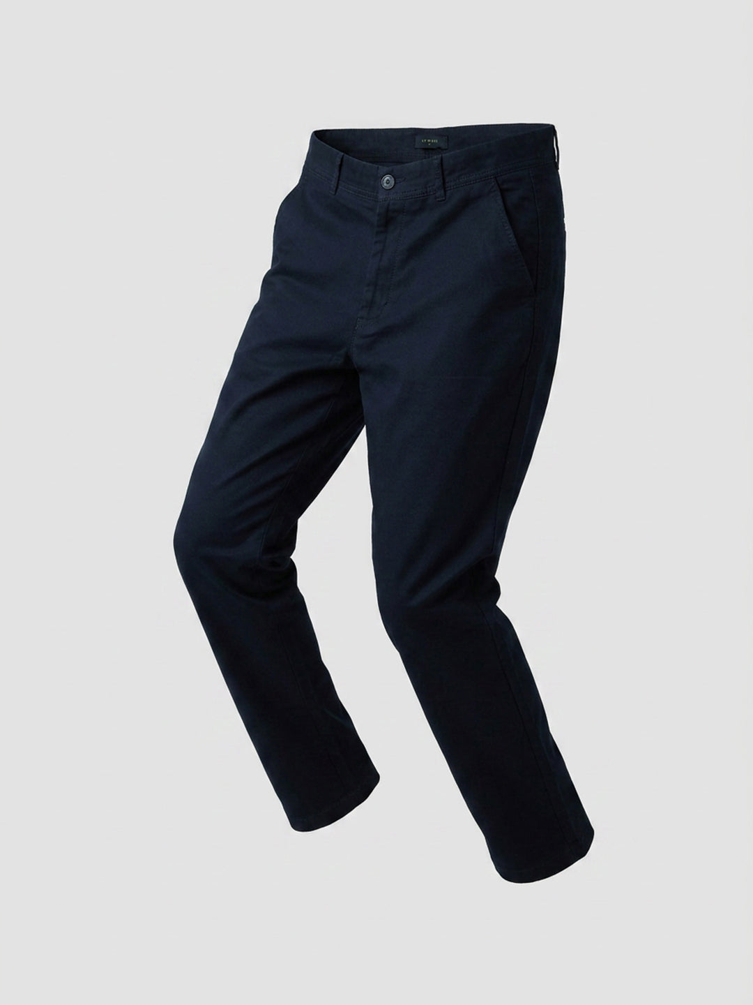 Men Trouser Relaxed Fit Jet Black Mid Rise