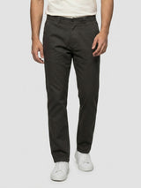 Men Trouser Relaxed Fit Green Mid Rise
