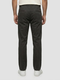 Men Trouser Relaxed Fit Green Mid Rise