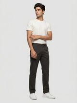 Men Trouser Relaxed Fit Green Mid Rise