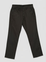 Men Trouser Relaxed Fit Green Mid Rise