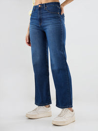 Women Bella-Wide Jeans Wide Leg Dark Blue High Rise