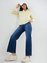Women Bella-Wide Jeans Wide Leg Dark Blue High Rise