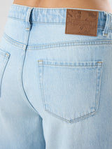 Women Bella Jeans Straight Fit Ice Blue High Rise