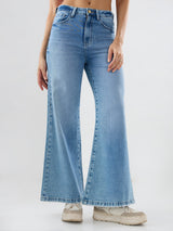 Women Bella-Wide Jeans Wide Leg Light Blue High Rise