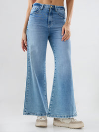 Women Bella-Wide Jeans Wide Leg Light Blue High Rise
