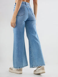Women Bella-Wide Jeans Wide Leg Light Blue High Rise