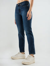 Women Emma Jeans Slim Fit Vintage Blue Mid Rise