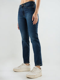 Women Emma Jeans Slim Fit Vintage Blue Mid Rise