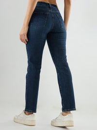 Women Emma Jeans Slim Fit Vintage Blue Mid Rise