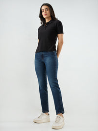 Women Emma Jeans Slim Fit Vintage Blue Mid Rise