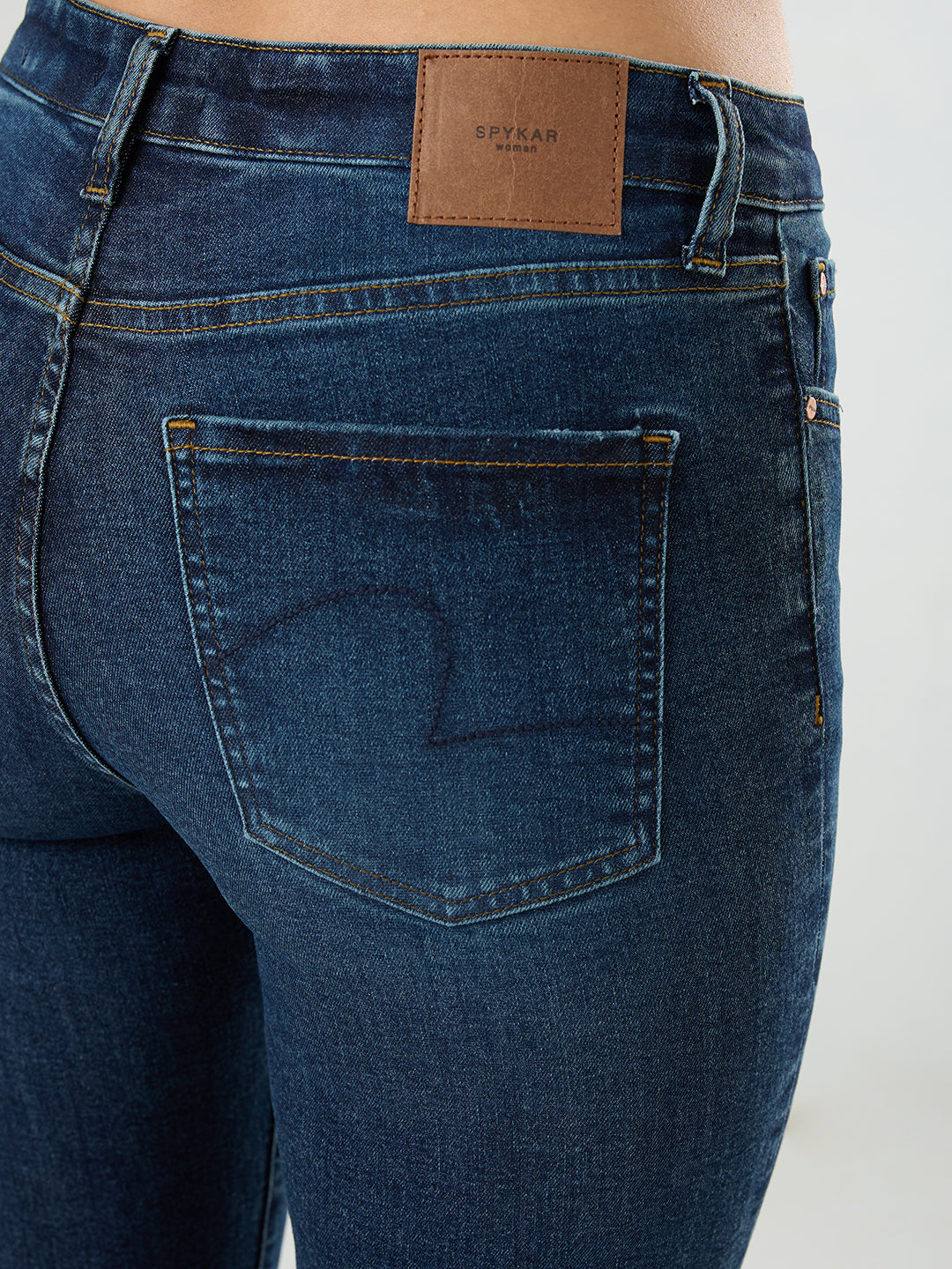 Women Emma Jeans Slim Fit Vintage Blue Mid Rise