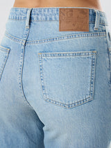 Women Bella Jeans Straight Fit Light Blue High Rise