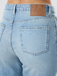 Women Bella Jeans Straight Fit Light Blue High Rise
