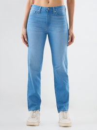 Women Emma Jeans Slim Fit Light Blue Mid Rise