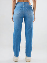 Women Emma Jeans Slim Fit Light Blue Mid Rise